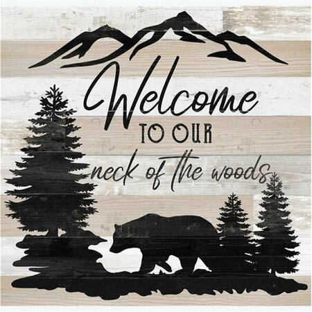 YOUNGS 14 in. Wood Welcome Wall Plaque 30226